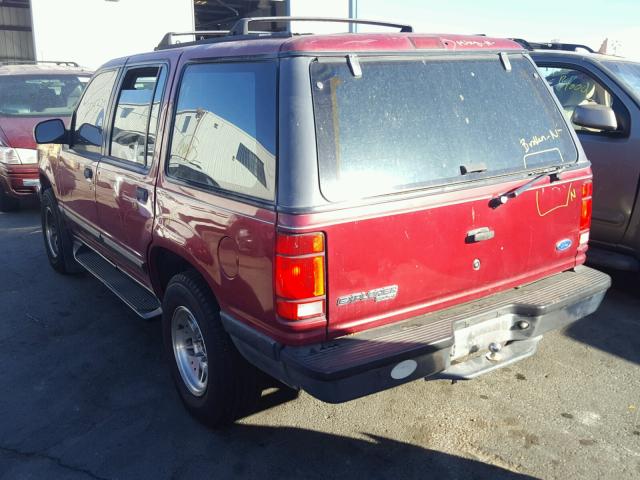 1FMDU34X9RUE38550 - 1994 FORD EXPLORER RED photo 3