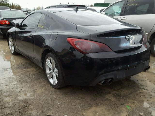 KMHHT6KD4BU056608 - 2011 HYUNDAI GENESIS CO BLACK photo 3