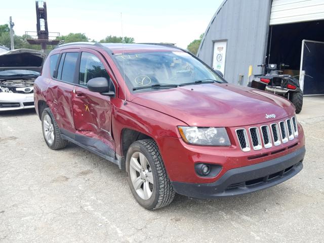 1C4NJCBA0GD553308 - 2016 JEEP COMPASS SP 栗色 照片 1