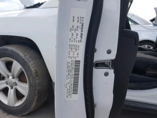 1J4NT1FA9BD156899 - 2011 JEEP COMPASS SP WHITE photo 10