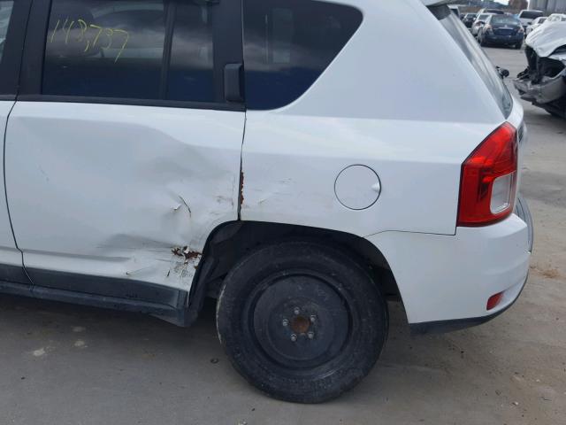 1J4NT1FA9BD156899 - 2011 JEEP COMPASS SP WHITE photo 9