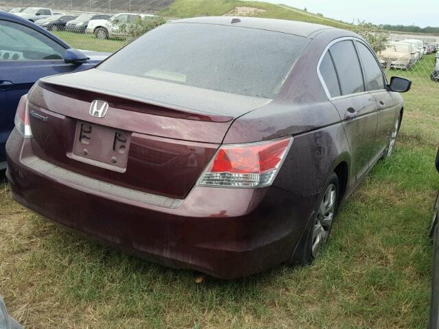 JHMCP26888C064412 - 2008 HONDA ACCORD EXL RED photo 4