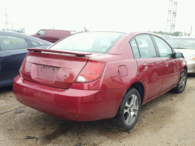 1G8AJ55F97Z162902 - 2007 SATURN ION LEVEL RED photo 4