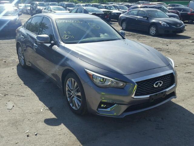 JN1EV7AR5JM437258 - 2018 INFINITI Q50 LUXE GRAY photo 1