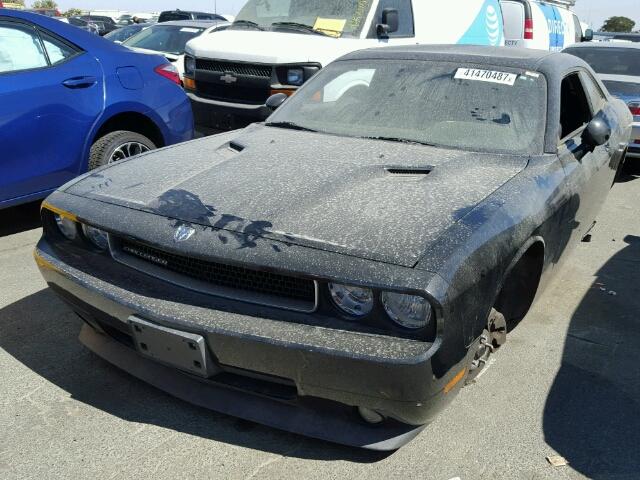 2B3CJ4DV4AH220277 - 2010 DODGE CHALLENGER BLACK photo 2