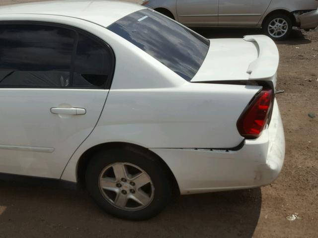 1G1ZT54825F205652 - 2005 CHEVROLET MALIBU LS WHITE photo 10