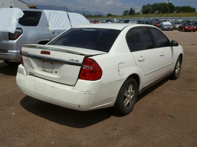 1G1ZT54825F205652 - 2005 CHEVROLET MALIBU LS WHITE photo 4