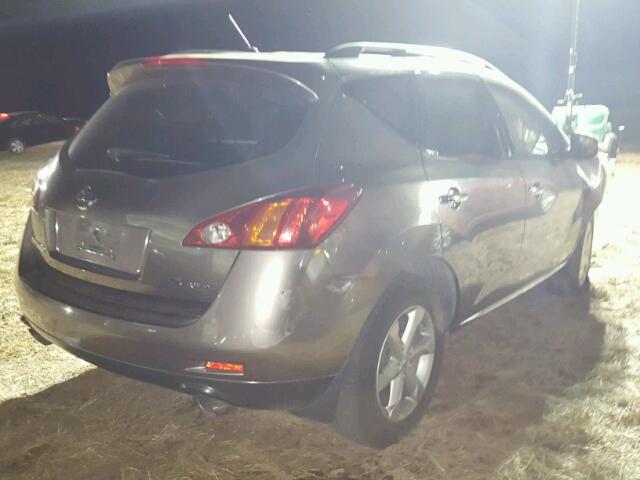 JN8AZ18W79W111085 - 2009 NISSAN MURANO BROWN photo 4