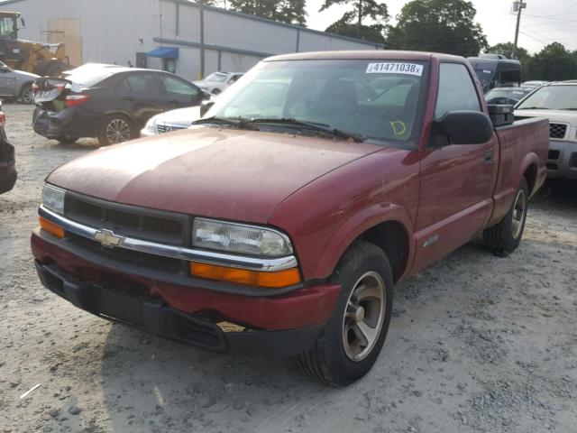 1GCCS145728135306 - 2002 CHEVROLET S TRUCK S1 RED photo 2