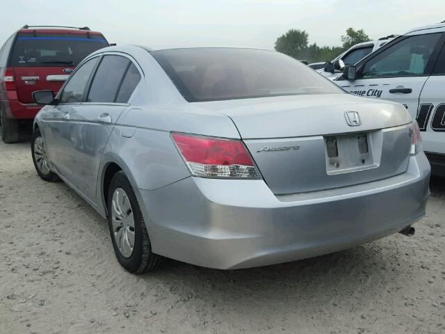 1HGCP2F31AA007526 - 2010 HONDA ACCORD LX SILVER photo 3