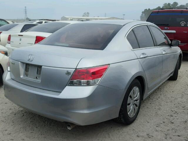 1HGCP2F31AA007526 - 2010 HONDA ACCORD LX SILVER photo 4