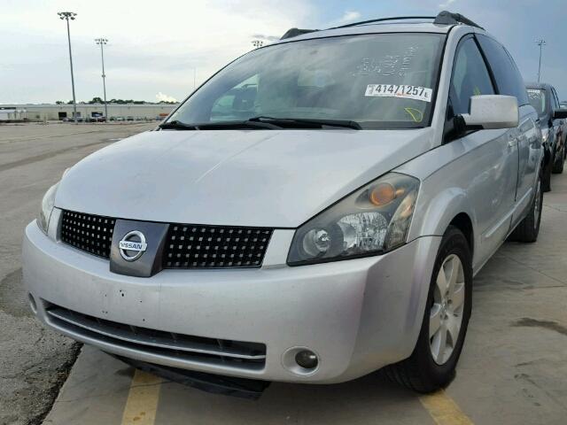 5N1BV28U44N328958 - 2004 NISSAN QUEST SILVER photo 2