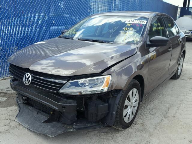 3VW2K7AJ7DM402293 - 2013 VOLKSWAGEN JETTA BASE Շագանակագույն լուսանկար 2