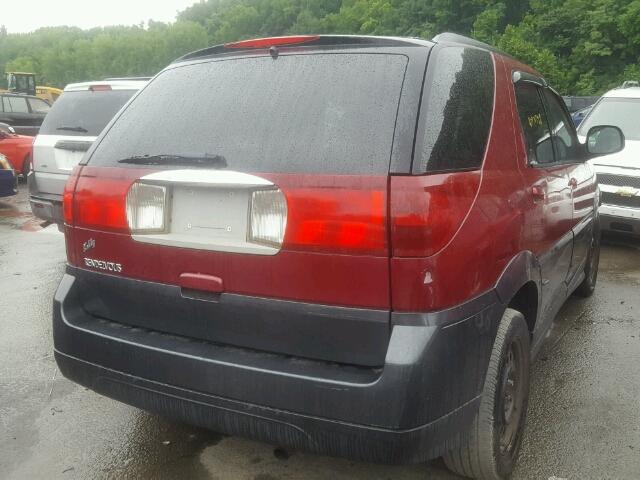 3G5DB03E35S555390 - 2005 BUICK RENDEZVOUS RED photo 4