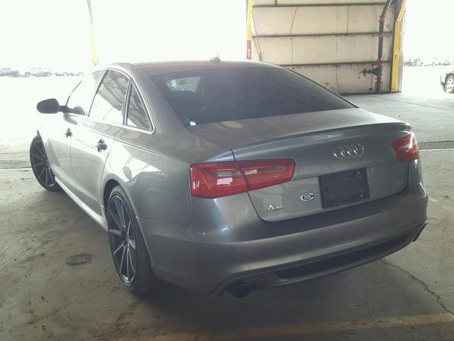 WAUJGAFC1DN069910 - 2013 AUDI A6 PRESTIG GRAY photo 3