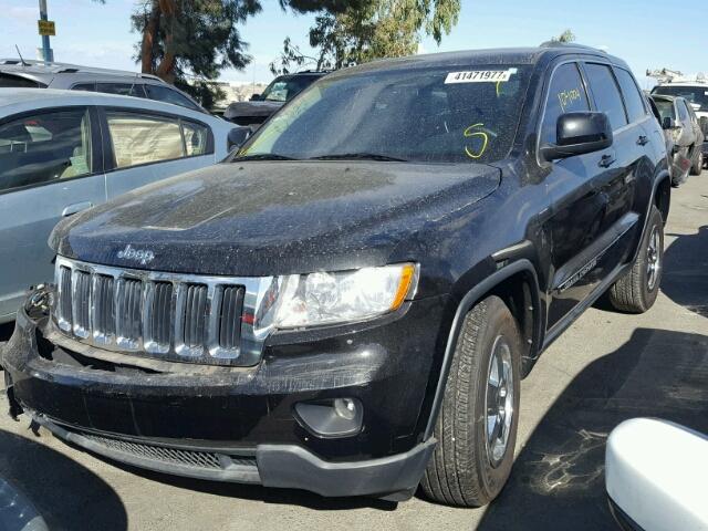 1C4RJEAG3CC264670 - 2012 JEEP GRAND CHER BLACK photo 2