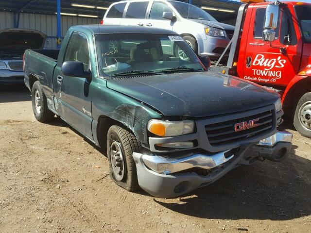 1GTEC14X43Z356266 - 2003 GMC NEW SIERRA GREEN photo 1