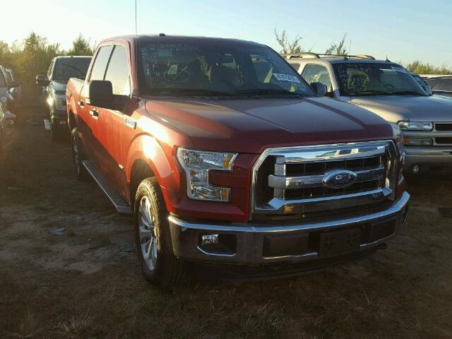 1FTEW1EG6FKD87957 - 2015 FORD F150 RED photo 1