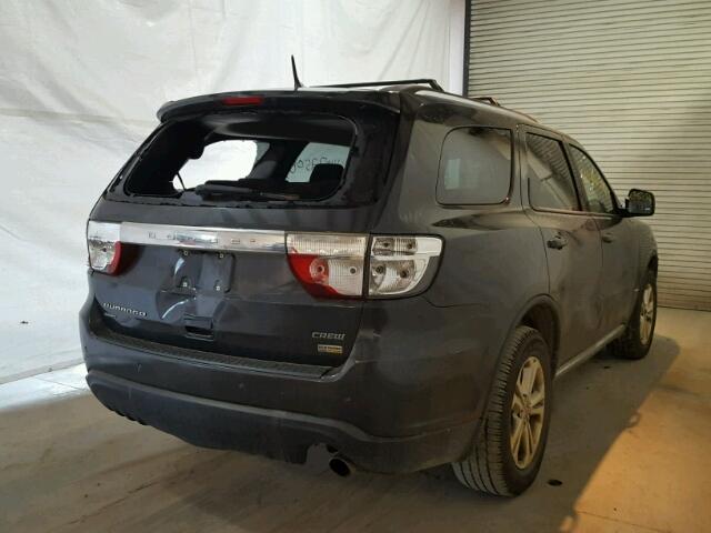 1D4RE4GG0BC650633 - 2011 DODGE DURANGO CR GRAY photo 4