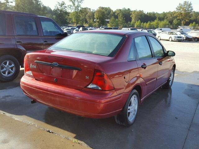 1FAFP34P73W154677 - 2003 FORD FOCUS BURGUNDY photo 4