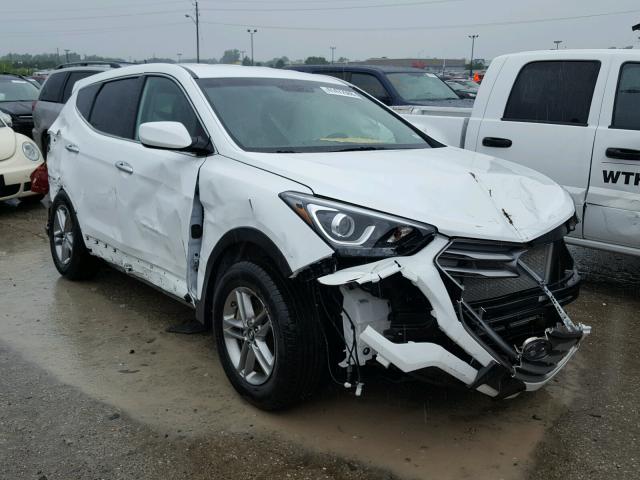 5XYZT3LB6JG525279 - 2018 HYUNDAI SANTA FE S WHITE photo 1