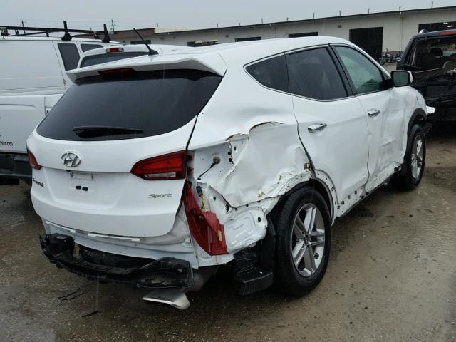 5XYZT3LB6JG525279 - 2018 HYUNDAI SANTA FE S WHITE photo 4