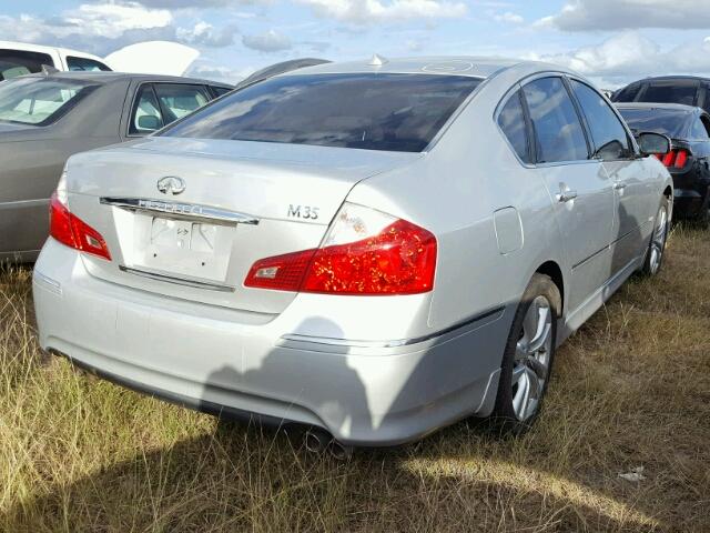 JNKCY01E29M800304 - 2009 INFINITI M35 SILVER photo 4