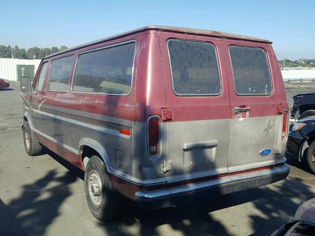 1FMEE11N0KHB15043 - 1989 FORD ECONOLINE TWO TONE photo 3