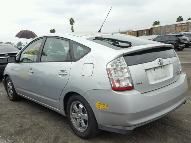 JTDKB20U367072036 - 2006 TOYOTA PRIUS SILVER photo 3