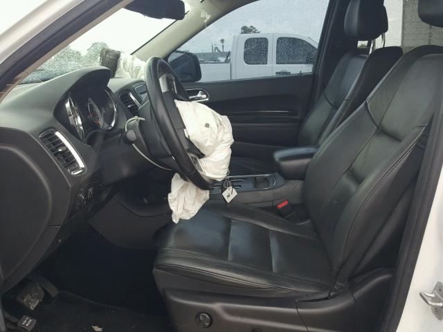 1C4RDHDG0DC662862 - 2013 DODGE DURANGO CR WHITE photo 5