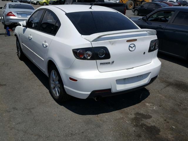 JM1BK123671668082 - 2007 MAZDA 3 S WHITE photo 3