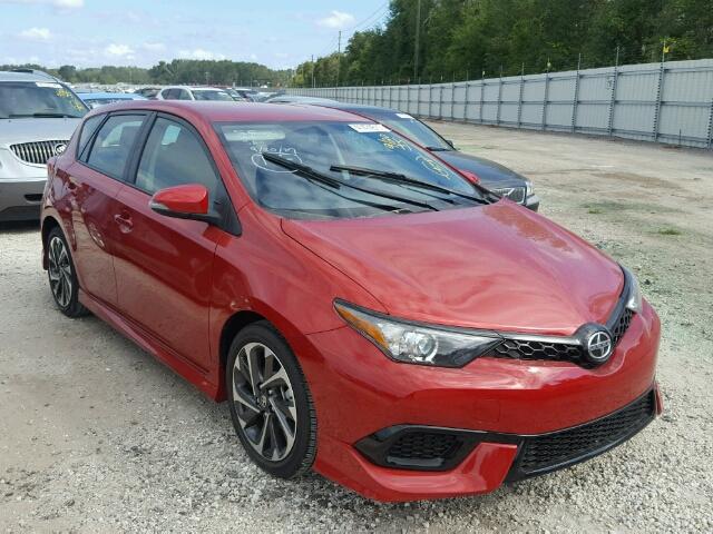 JTNKARJE4GJ521288 - 2016 TOYOTA SCION IM RED photo 1