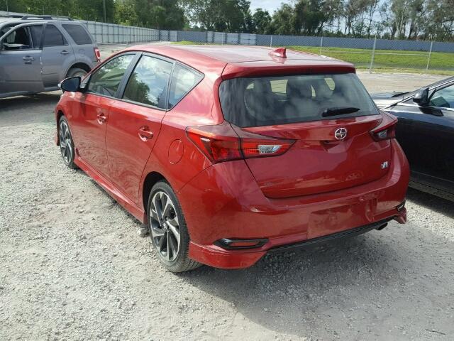 JTNKARJE4GJ521288 - 2016 TOYOTA SCION IM RED photo 3