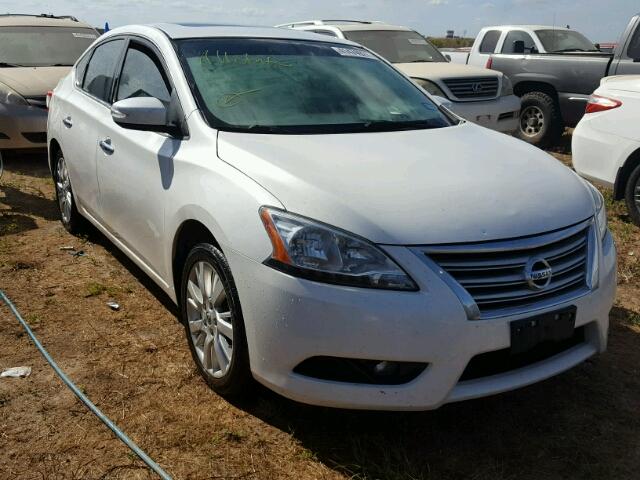 3N1AB7AP5DL766370 - 2013 NISSAN SENTRA S WHITE photo 1