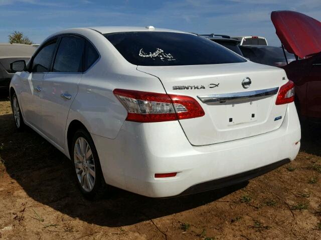 3N1AB7AP5DL766370 - 2013 NISSAN SENTRA S WHITE photo 3