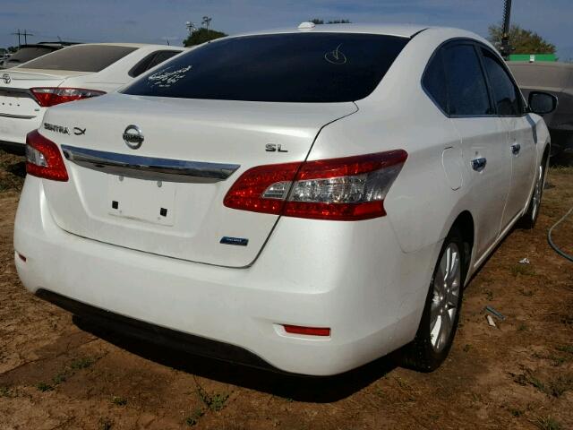 3N1AB7AP5DL766370 - 2013 NISSAN SENTRA S WHITE photo 4