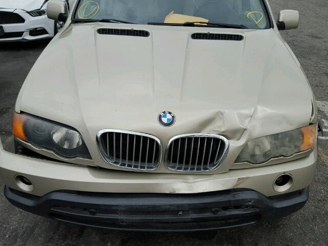 5UXFB33572LH31640 - 2002 BMW X5 4.4I GOLD photo 7