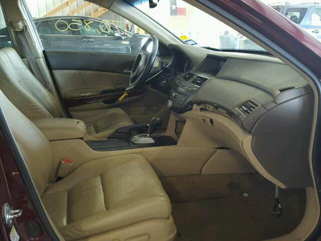 1HGCP36808A068104 - 2008 HONDA ACCORD EXL MAROON photo 5