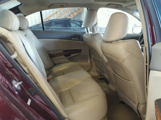 1HGCP36808A068104 - 2008 HONDA ACCORD EXL MAROON photo 6