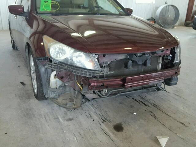 1HGCP36808A068104 - 2008 HONDA ACCORD EXL MAROON photo 9