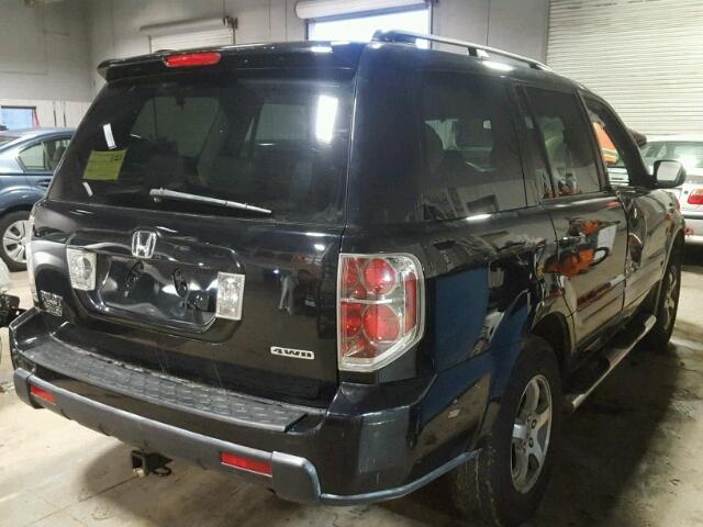 5FNYF18756B012941 - 2006 HONDA PILOT EX BLACK photo 4