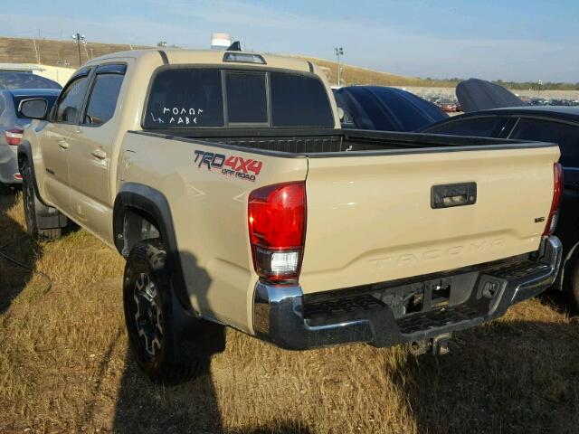 5TFCZ5AN5GX022250 - 2016 TOYOTA TACOMA DOU TAN photo 3