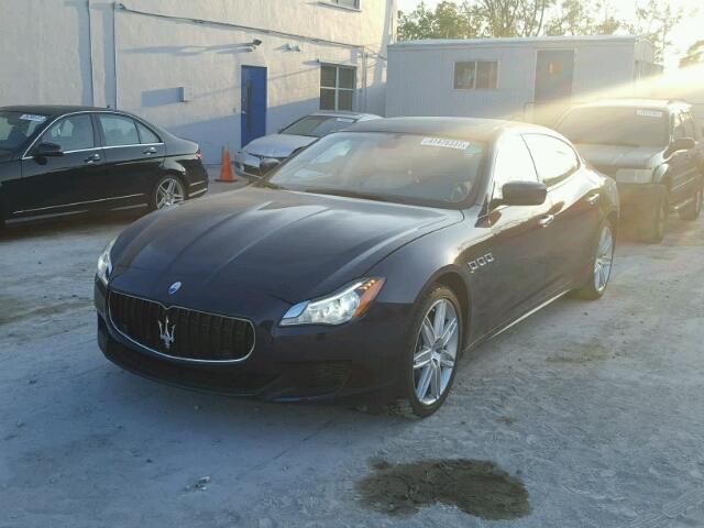 ZAM56RRA7E1078616 - 2014 MASERATI QUATTROPOR BLUE photo 2