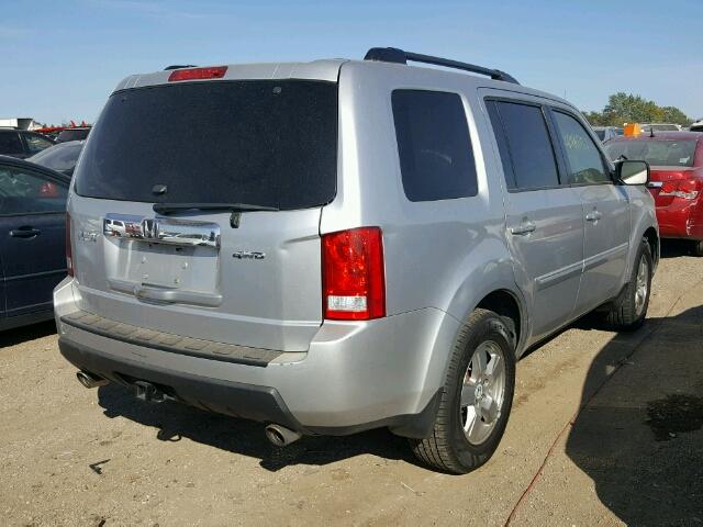 5FNYF4H51BB044831 - 2011 HONDA PILOT SILVER photo 4