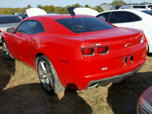 2G1FJ1EJ8A9173652 - 2010 CHEVROLET CAMARO RED photo 3