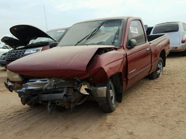 4TANL42N2VZ244857 - 1997 TOYOTA TACOMA MAROON photo 2