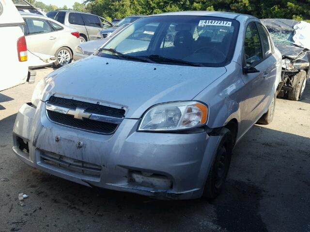 KL1TD5DE3AB043734 - 2010 CHEVROLET AVEO LS SILVER photo 2