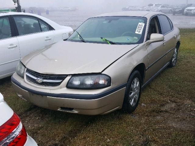 2G1WF52E659340726 - 2005 CHEVROLET IMPALA TAN photo 2