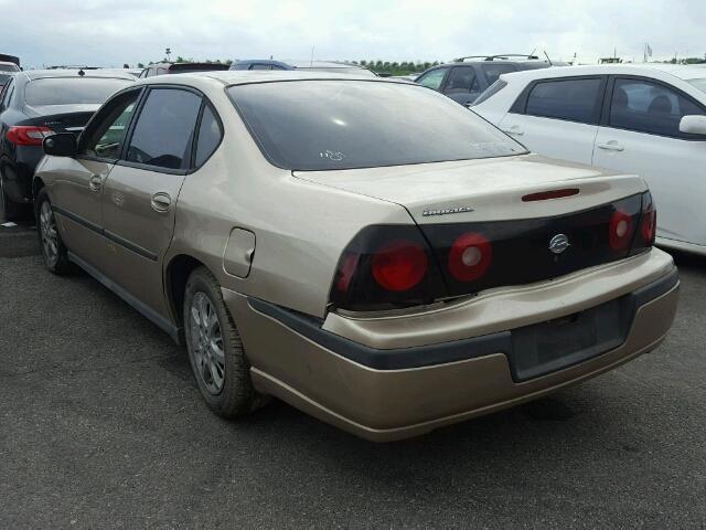 2G1WF52E659340726 - 2005 CHEVROLET IMPALA TAN photo 3