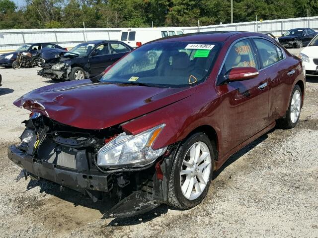 1N4AA51E89C857628 - 2009 NISSAN MAXIMA S BURGUNDY photo 2